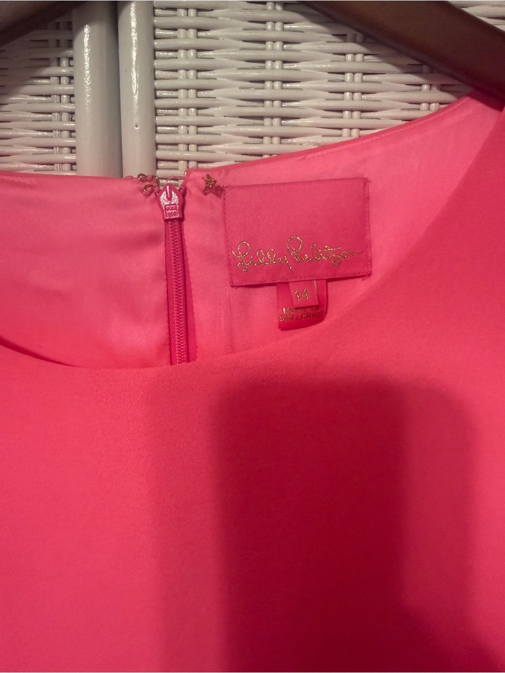 Lilly Pulitzer size 14 Sleeveless Pink Floral Border Romper - Picture 2 of 5